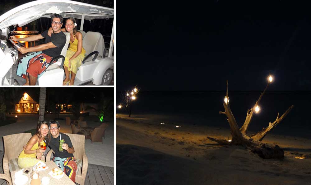 viaggio di nozze maldive: cena in spiaggia