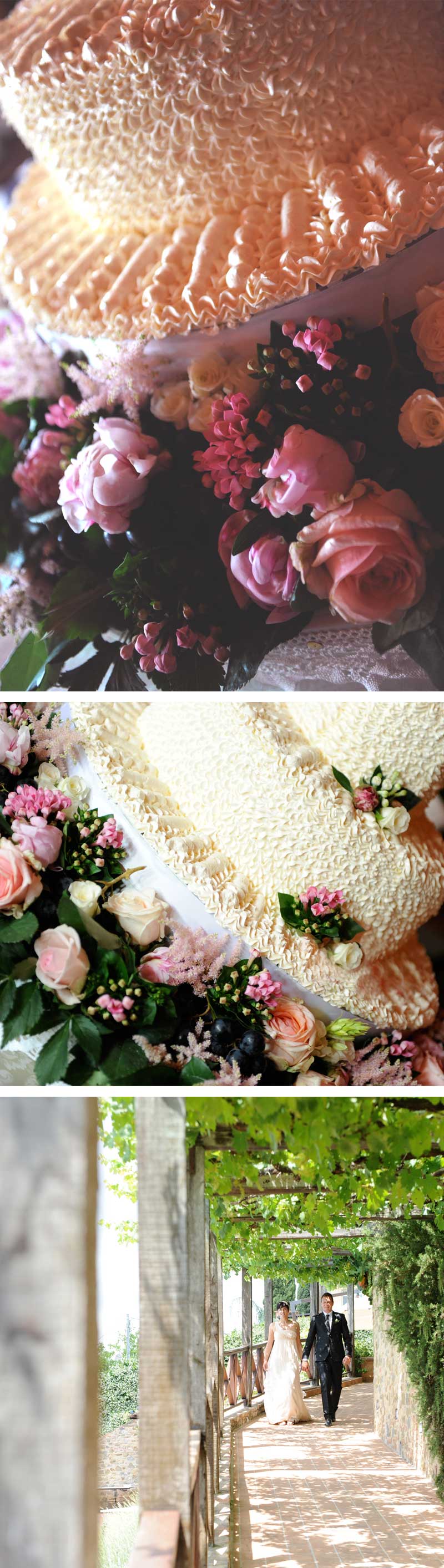 Matrimonio Country Tema Vino: Torta nuziale decorata all'americana
