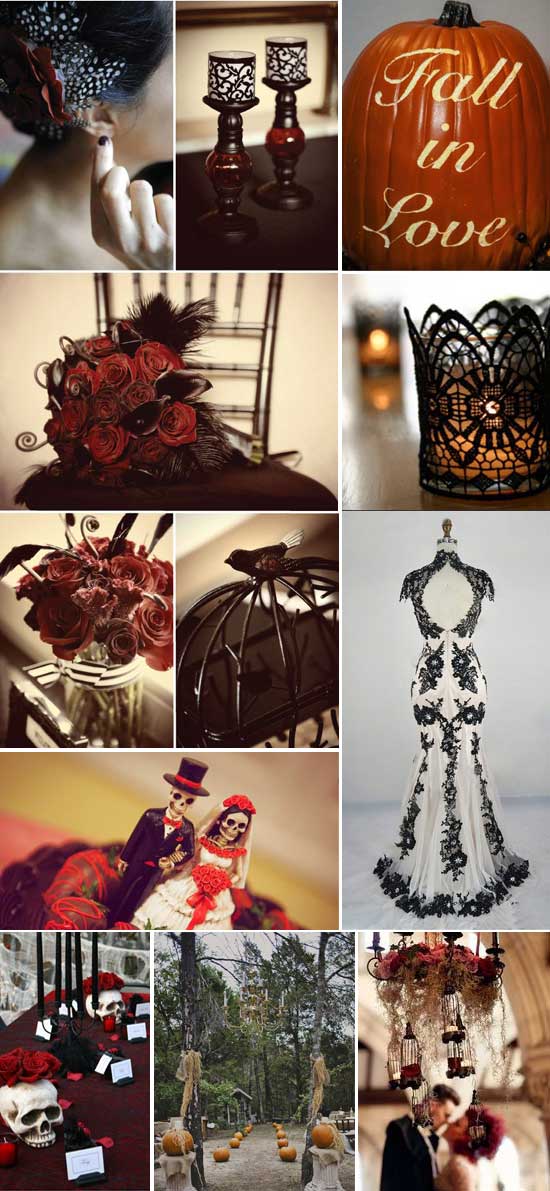 halloween wedding theme