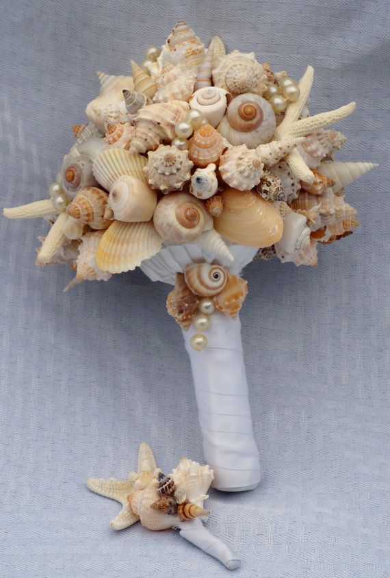 Artificial wedding bouquets | Wedding bouquet with shells