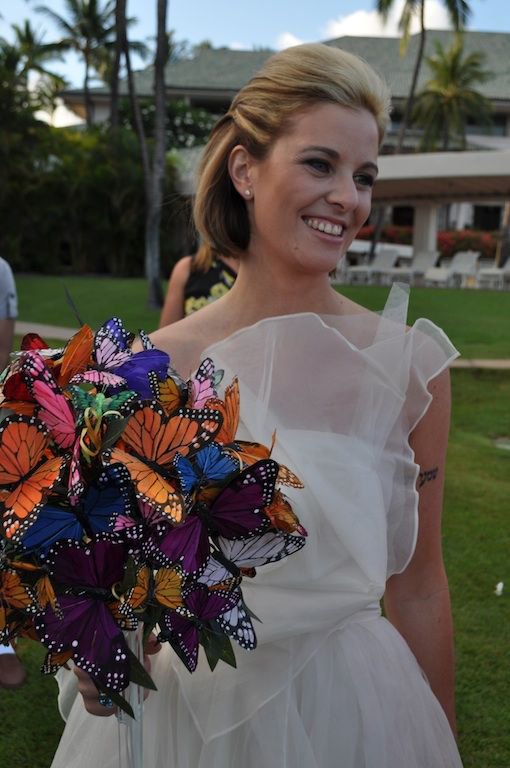 Artificial wedding bouquets | Wedding bouquet with butterflies