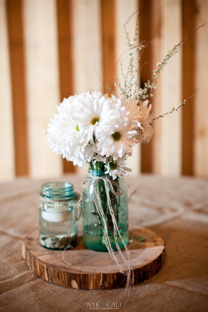 rustic wedding centerpieces jars