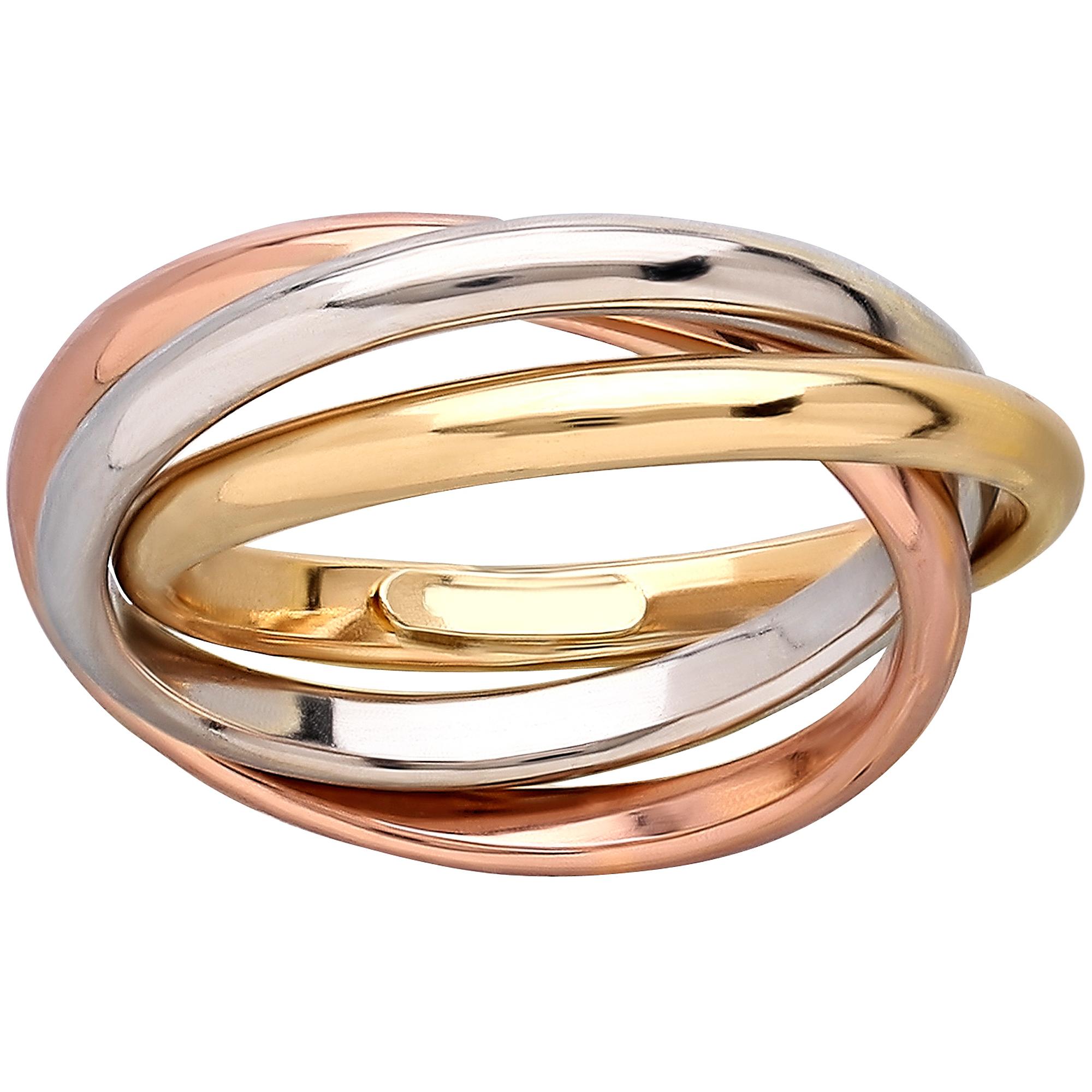 anello di fidanzamento oro giallo, bianco e rosa
