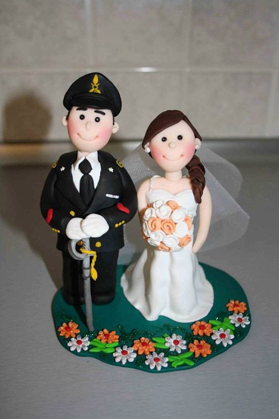 cake toppers sposi mestiere hobby lavoro caricatura