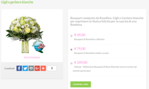 bouquet sposa prezzi: gigli e gerbere bianche