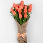 orange tulip bouquet
