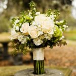 white rose bouquet