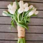 white tulip bouquet