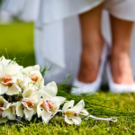white orchid bouquet