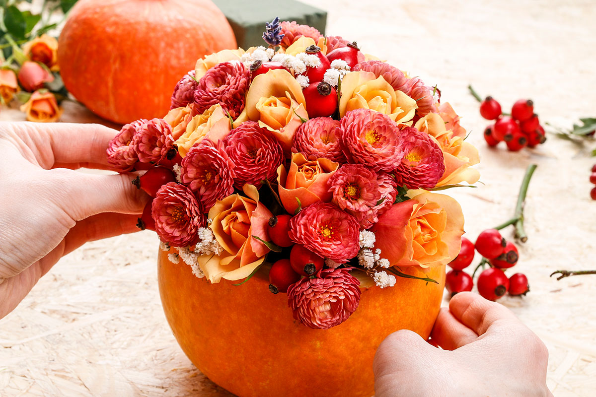 pumpkin centerpiece